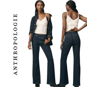 Anthropologie Pilcro Essential Low-Rise Pull-On Knit Flare Jeans